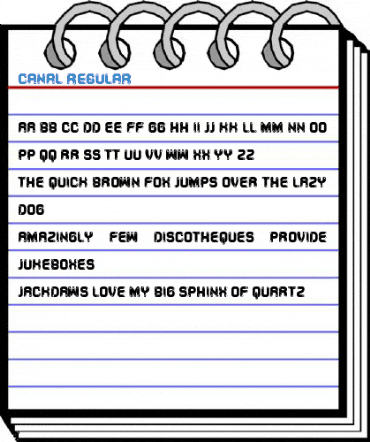 Canal Regular Font