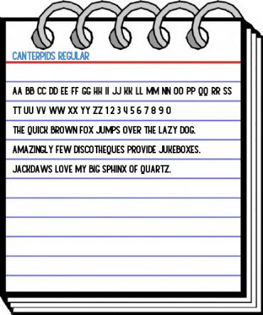 Canterpids Regular Font