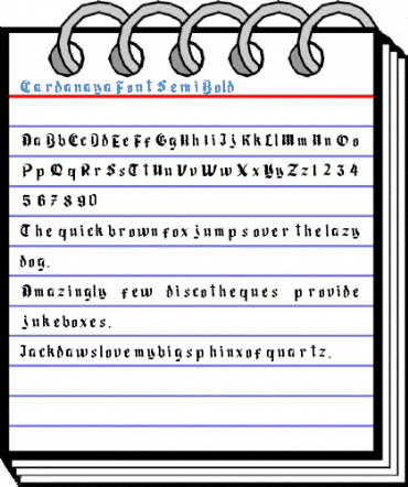 Cardanaya Font SemiBold Font