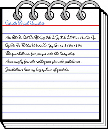 Caride Script Regular Font