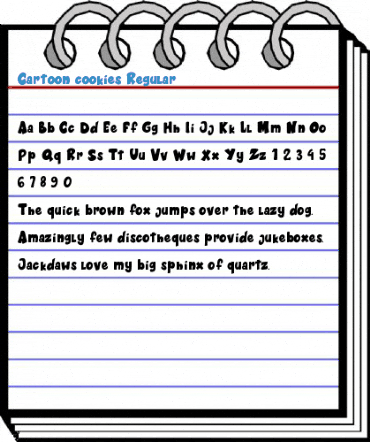 Cartoon cookies Regular Font