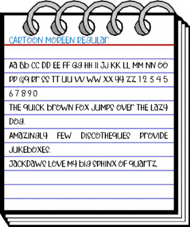 CARTOON MOREEN Regular Font