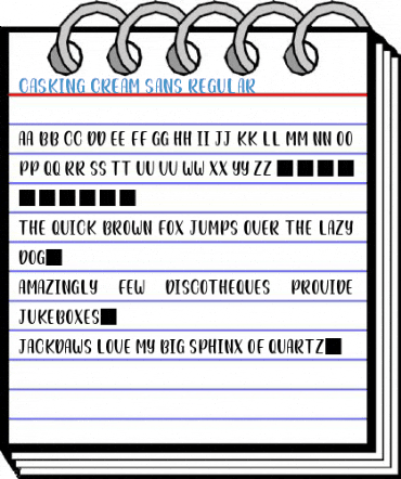 Casking Cream Sans Regular Font