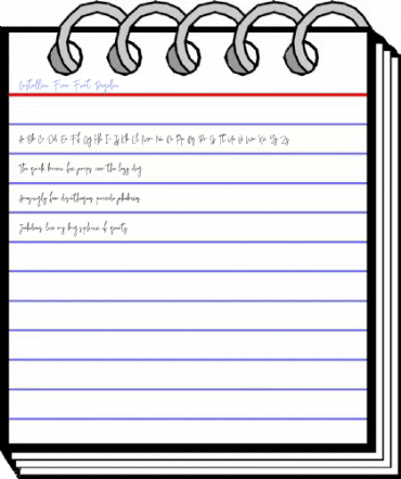 Castallier Free Font Regular Font