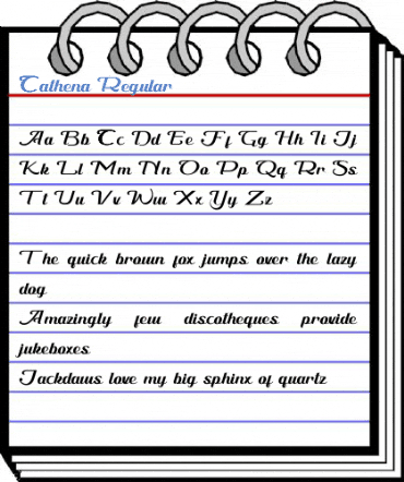 Cathena Regular Font