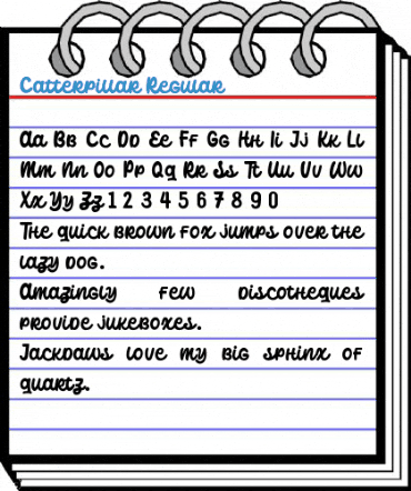 Catterpillar Regular Font