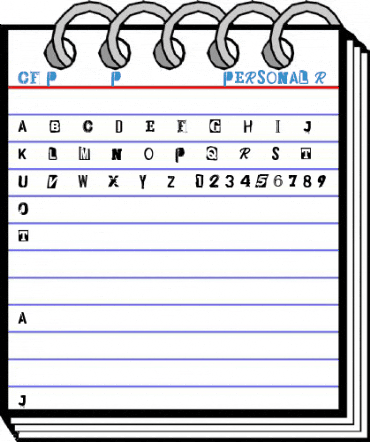 CF Punk Posters PERSONAL Regular Font