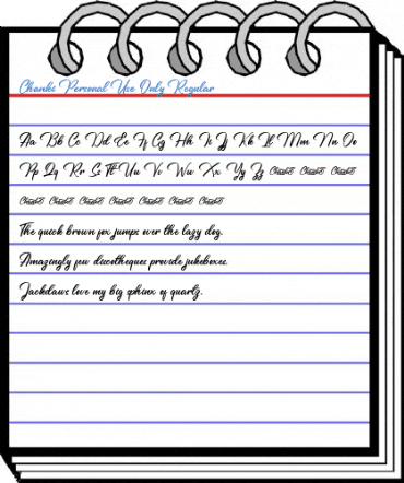 Chanki Personal Use Only Regular Font