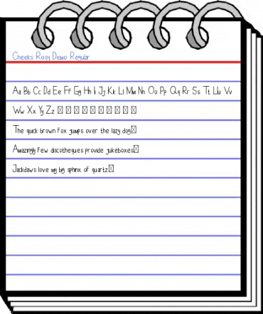 Cheeks Rosy Demo Regular Font