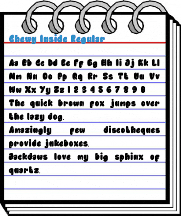 Chewy Inside Regular Font