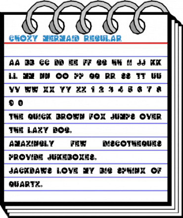 Chozy mermaid Regular Font