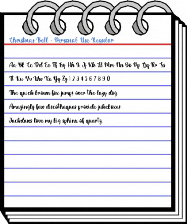 Christmas Bell - Personal Use Regular Font