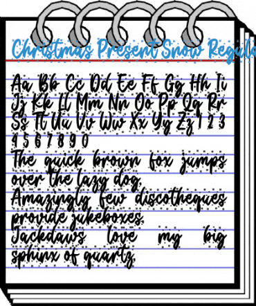 Christmas Present Snow Regular Font