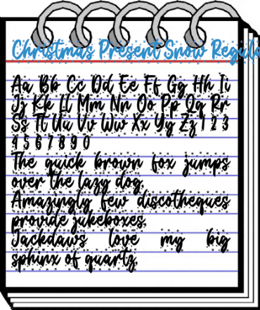 Christmas Present Snow Regular Font
