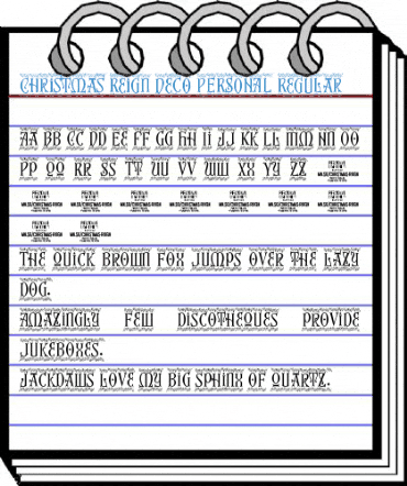 Christmas Reign Deco PERSONAL Regular Font