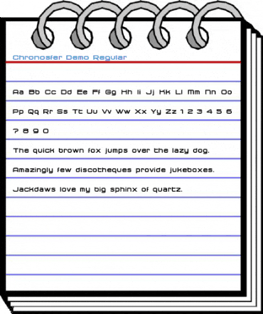 Chronosfer Demo Regular Font