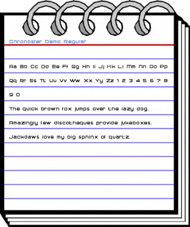 Chronosfer Demo Regular Font