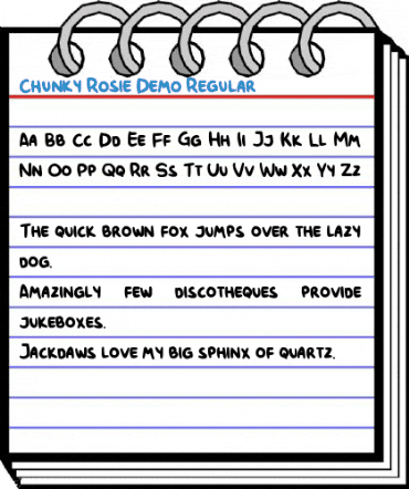 Chunky Rosie Demo Regular Font