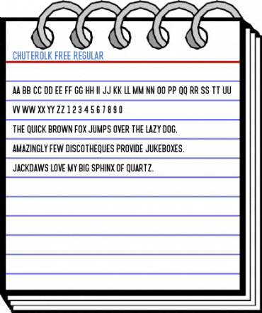 CHUTEROLK Free Regular Font