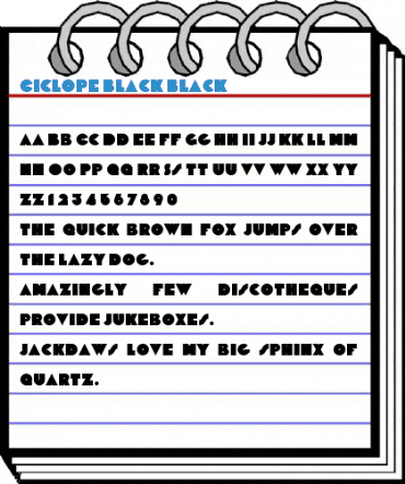 Ciclope Black Black Font