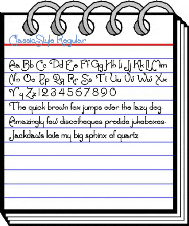 ClassicStyle Regular Font