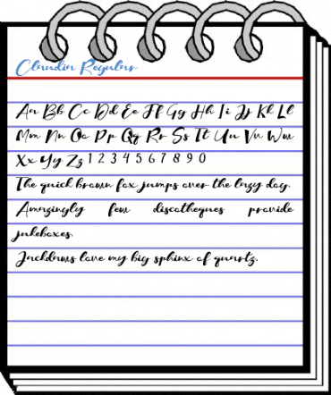 Claudia Regular Font