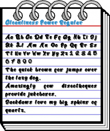 Cleanliness Power Regular Font
