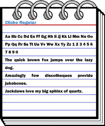 Cliche Regular Font