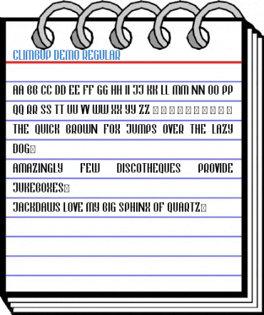 Climbup Demo Regular Font