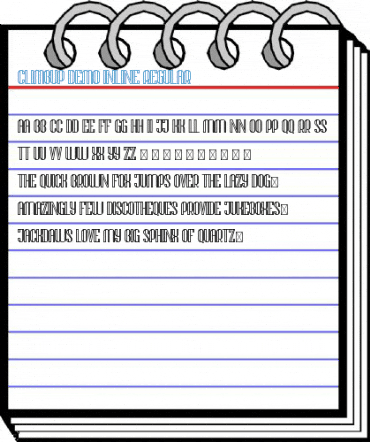 Climbup Demo Inline Regular Font