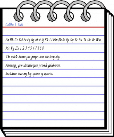 CollBesT Italic Font