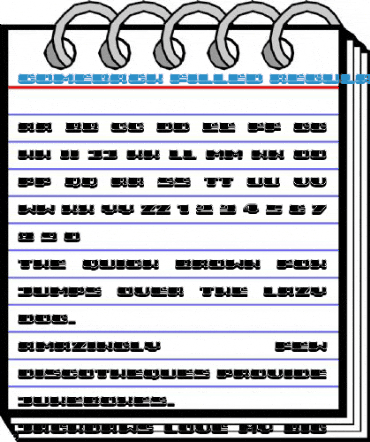 Comeback Filled Regular Font
