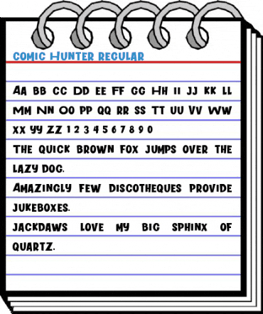 Comic Hunter Regular Font