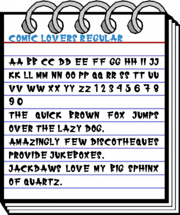 COMIC LOVERS Regular Font