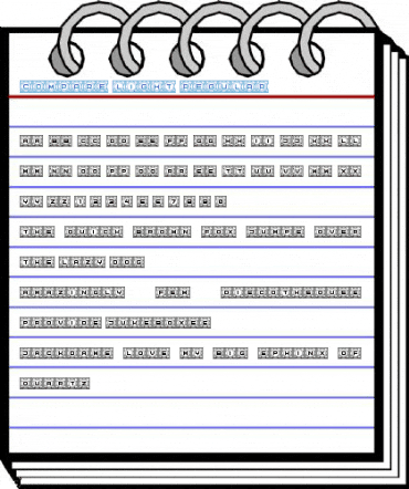 Compare Light Regular Font