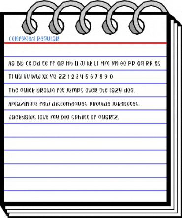 Confused Regular Font