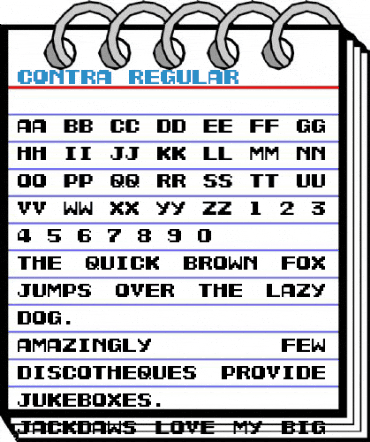 Contra Regular Font