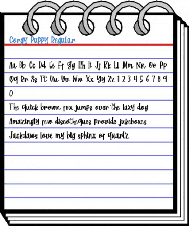 Corgy Puppy Regular Font