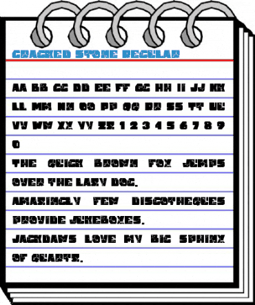 Cracked stone Regular Font