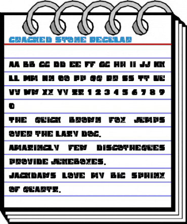 Cracked stone Regular Font