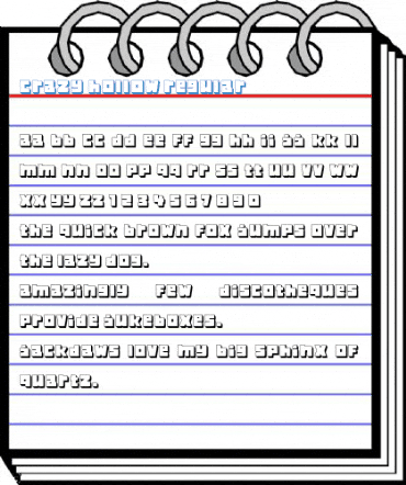 Crazy Hollow Regular Font