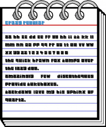 Crazy Regular Font