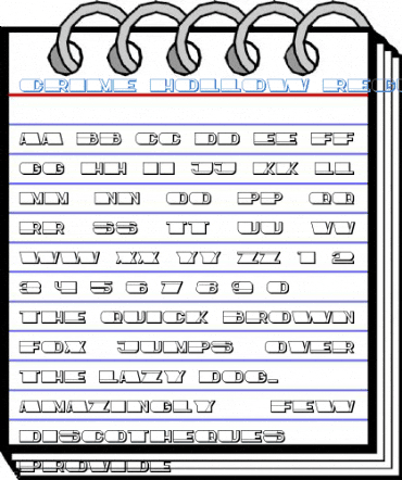 Crime Hollow Regular Font