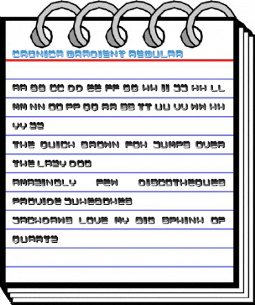 Cronica Gradient Regular Font