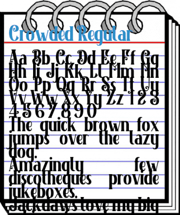 Crowded Regular Font