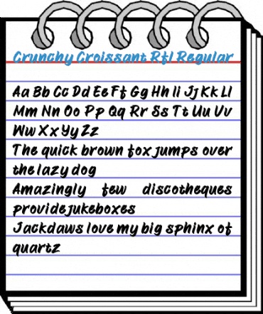 Crunchy Croissant Rfl Regular Font