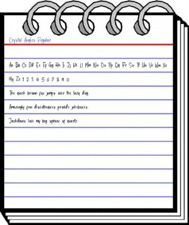 Crystal Angles Regular Font