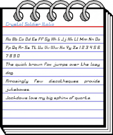 Crystal Soldier Italic Font