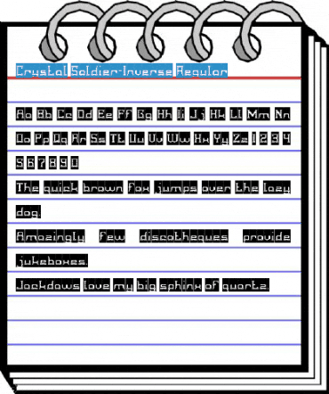 Crystal Soldier-Inverse Regular Font