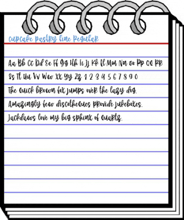 cupcake pastry line Regular Font
